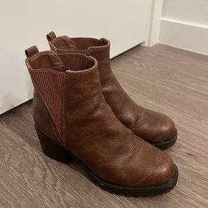 Brown Boots. Brand: MIA. Size: 8